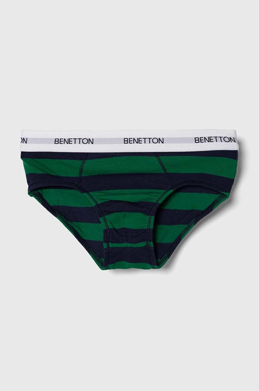 United Colors of Benetton slip copii 2-pack culoarea verde - Pled.ro