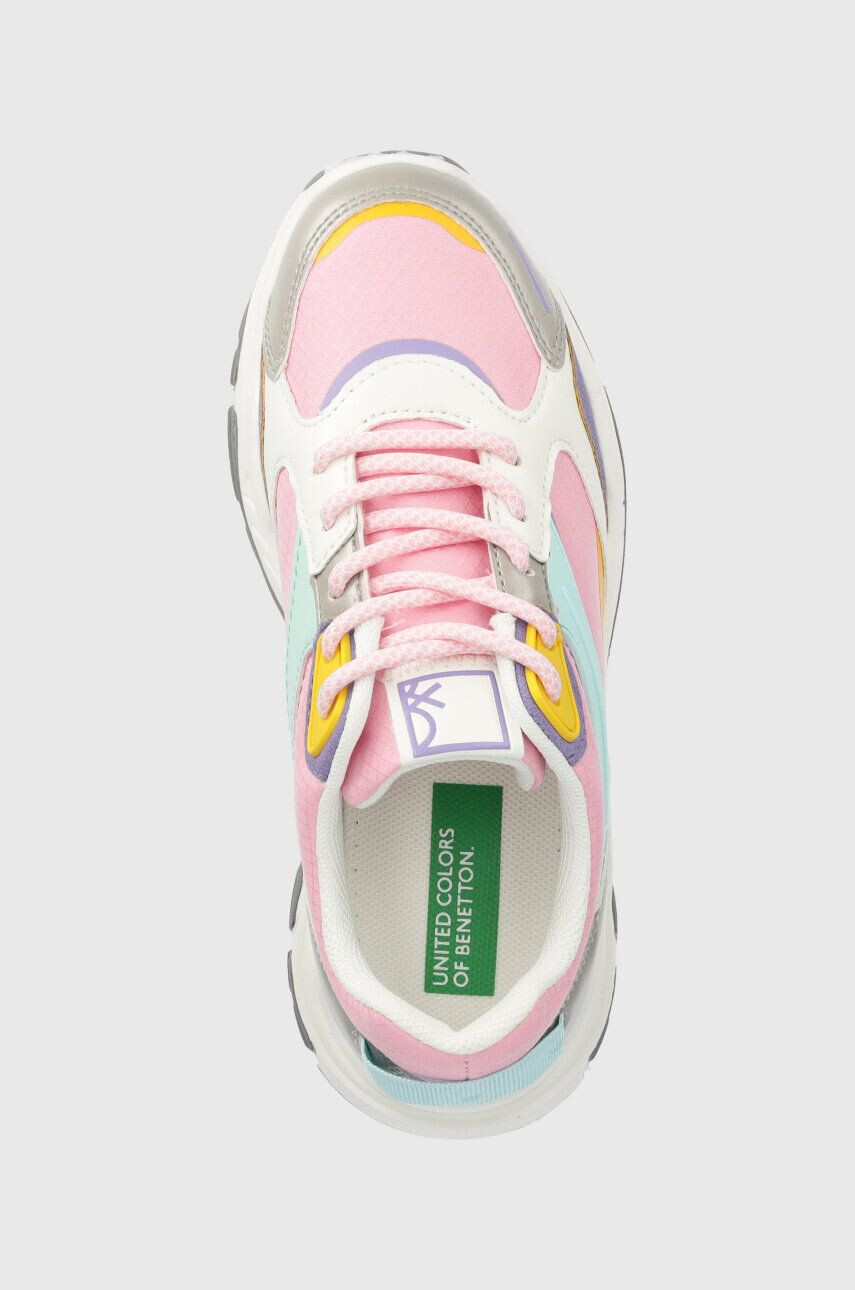 United Colors of Benetton sneakers pentru copii culoarea roz - Pled.ro