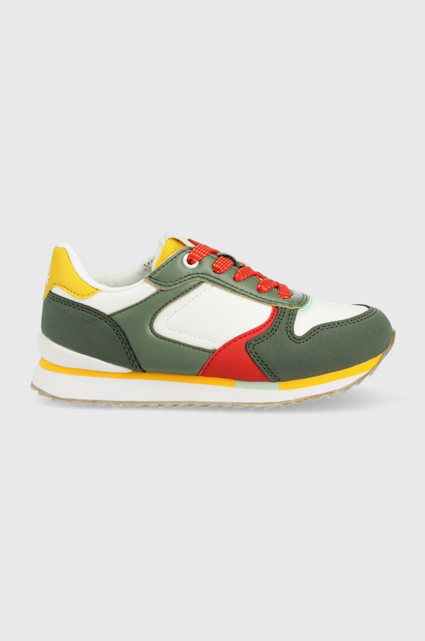 United Colors of Benetton sneakers pentru copii culoarea verde - Pled.ro