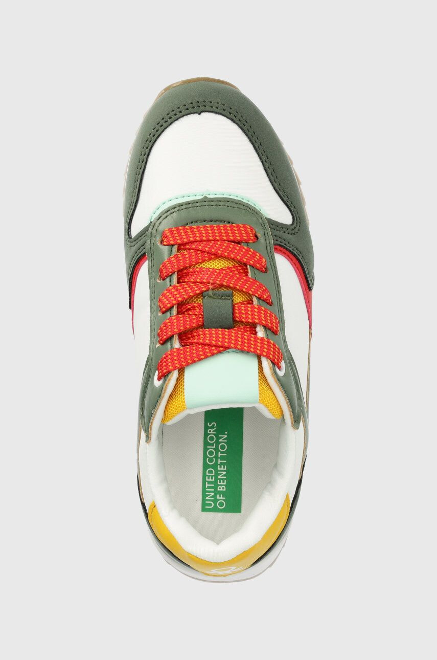 United Colors of Benetton sneakers pentru copii culoarea verde - Pled.ro