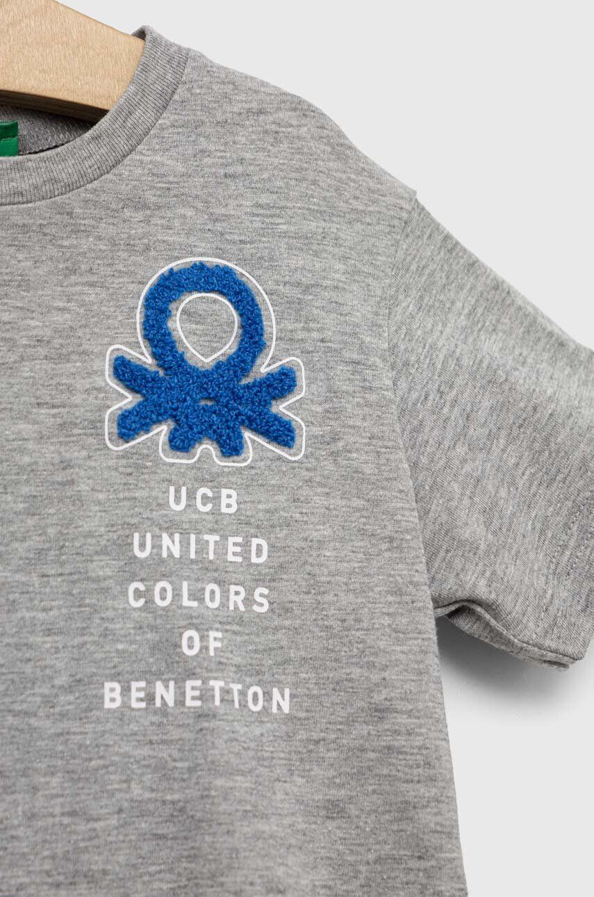 United Colors of Benetton tricou copii culoarea verde - Pled.ro