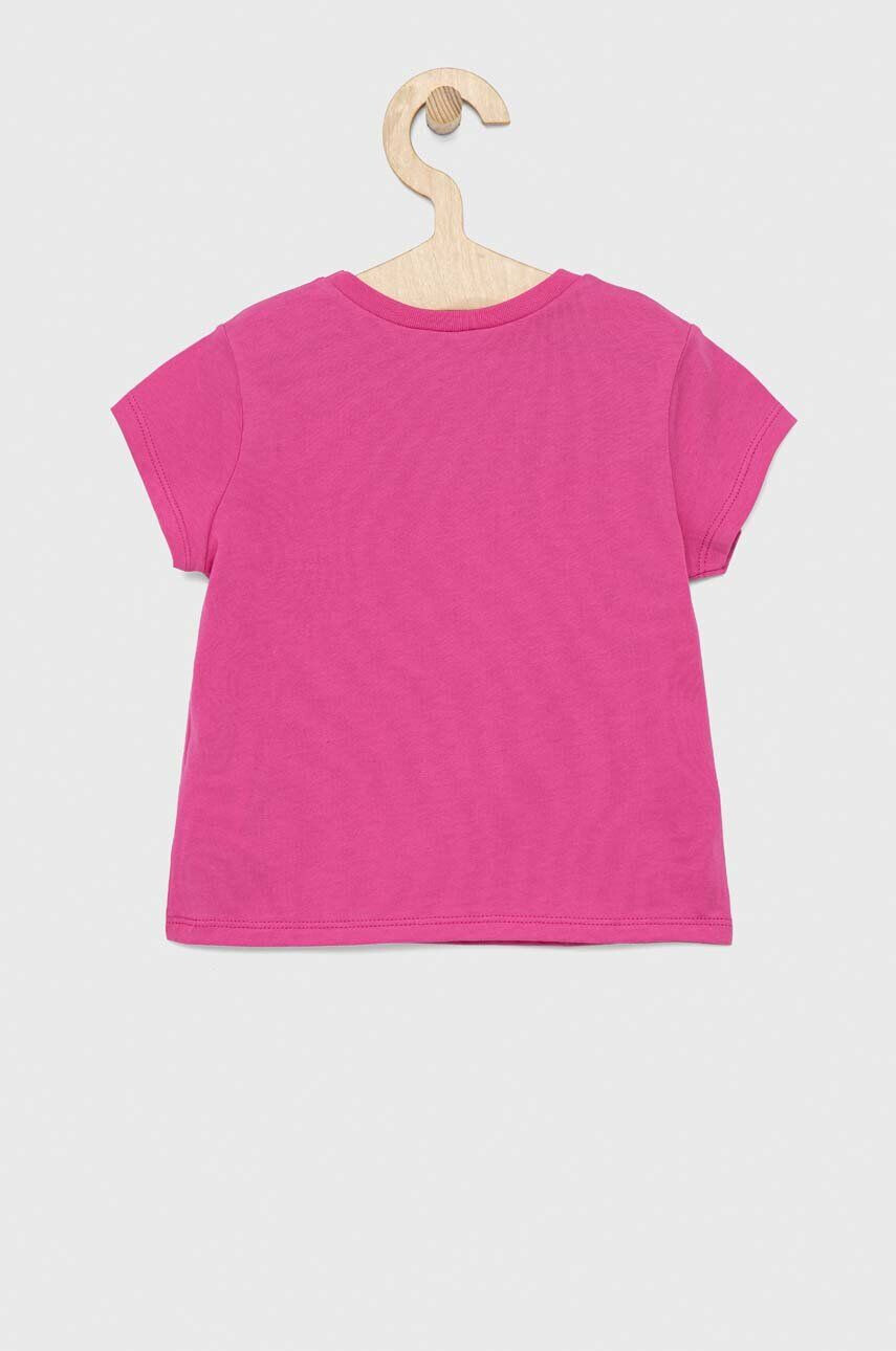 United Colors of Benetton tricou de bumbac pentru copii culoarea violet - Pled.ro