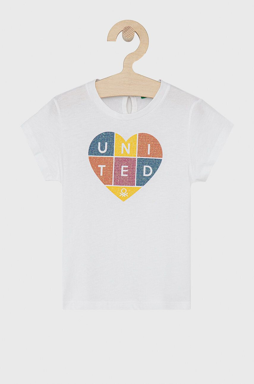 United Colors of Benetton Tricou de bumbac pentru copii - Pled.ro