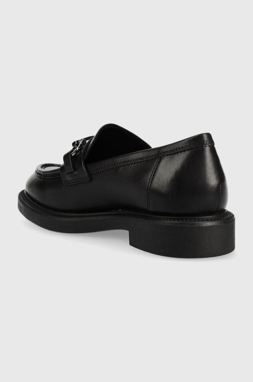 Vagabond Shoemakers mocasini de piele ALEX W femei culoarea negru cu toc plat 5548.001.20 - Pled.ro