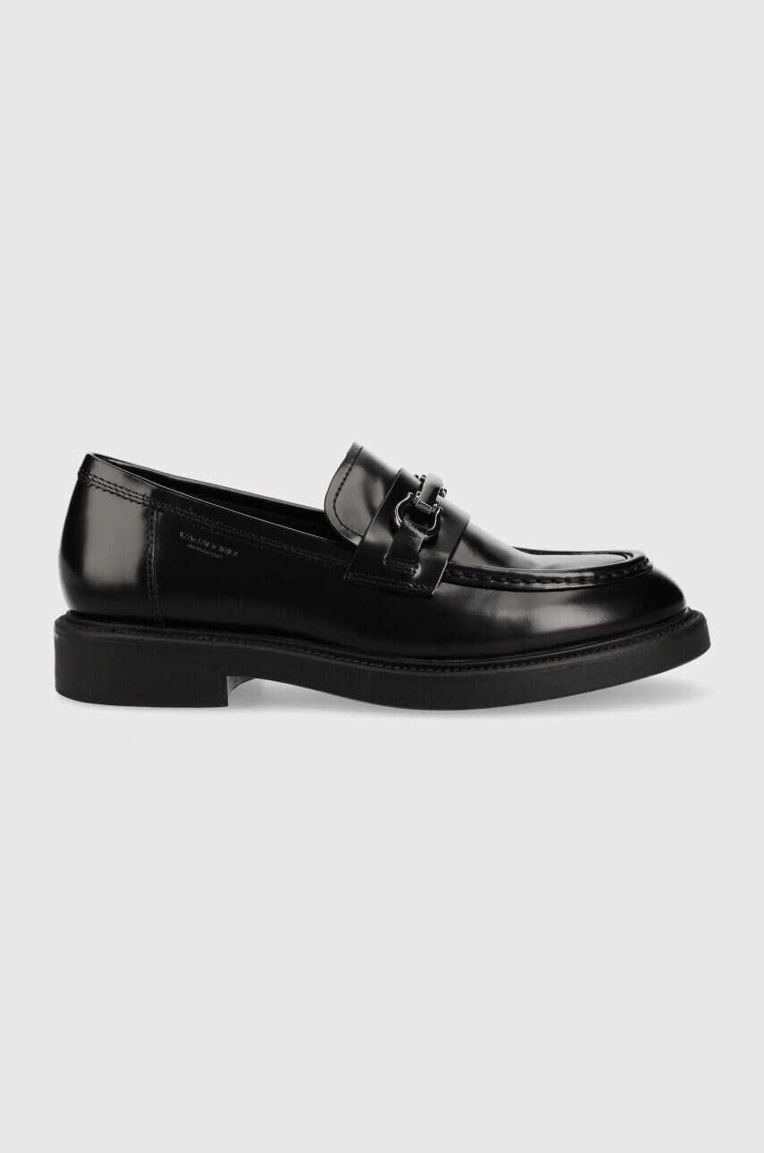 Vagabond Shoemakers mocasini de piele ALEX W femei culoarea negru cu toc plat 5548.004.20 - Pled.ro