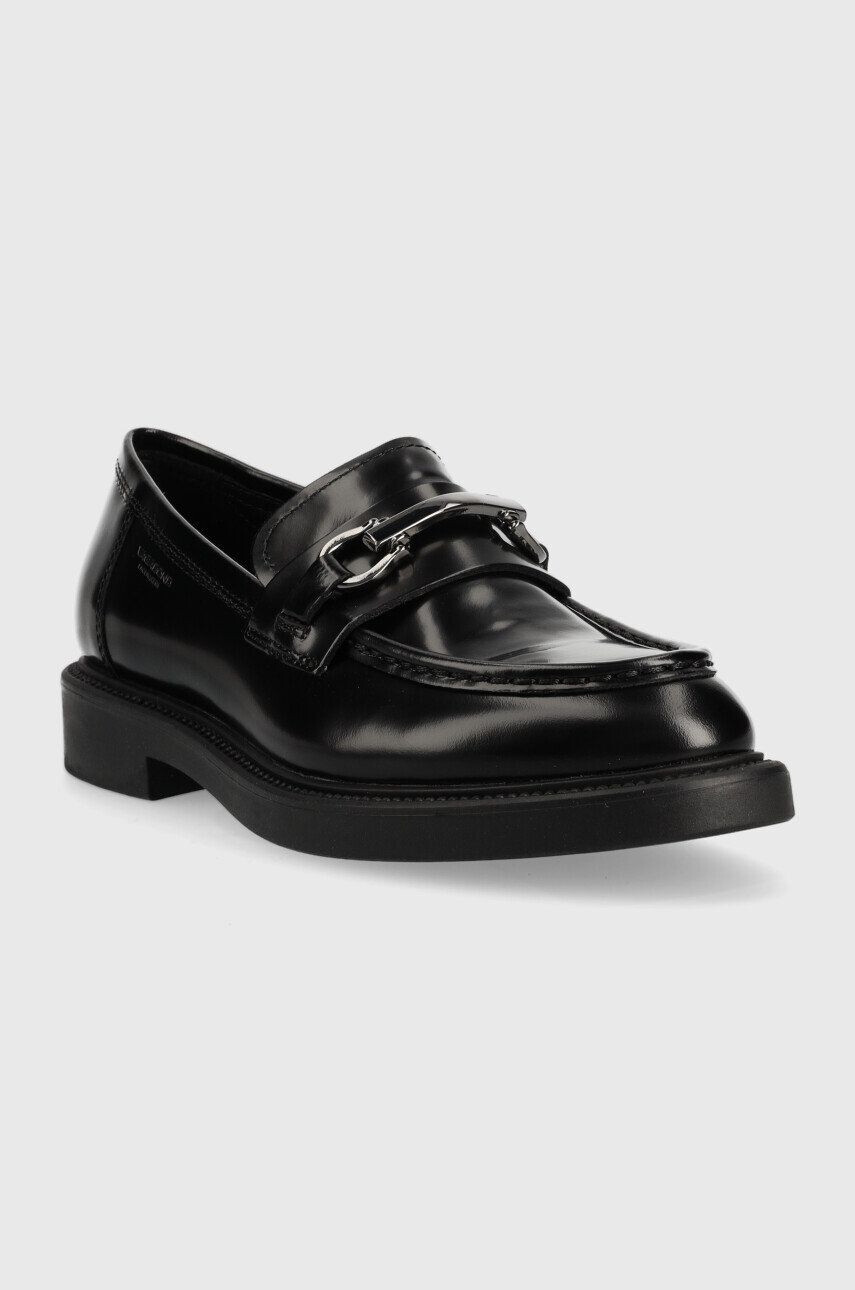 Vagabond Shoemakers mocasini de piele ALEX W femei culoarea negru cu toc plat 5548.004.20 - Pled.ro