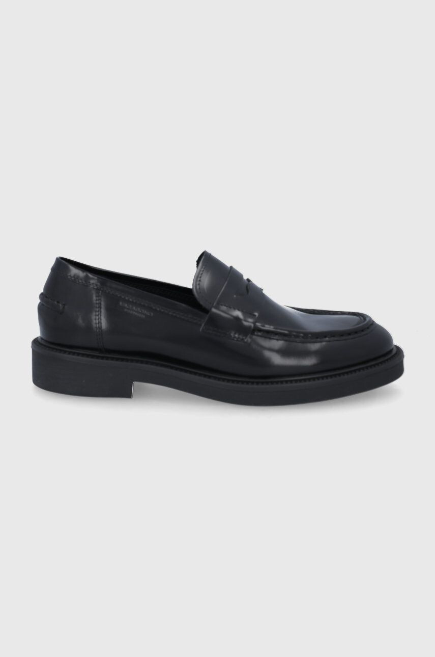 Vagabond Shoemakers mocasini de piele Alex W femei culoarea negru cu toc plat - Pled.ro