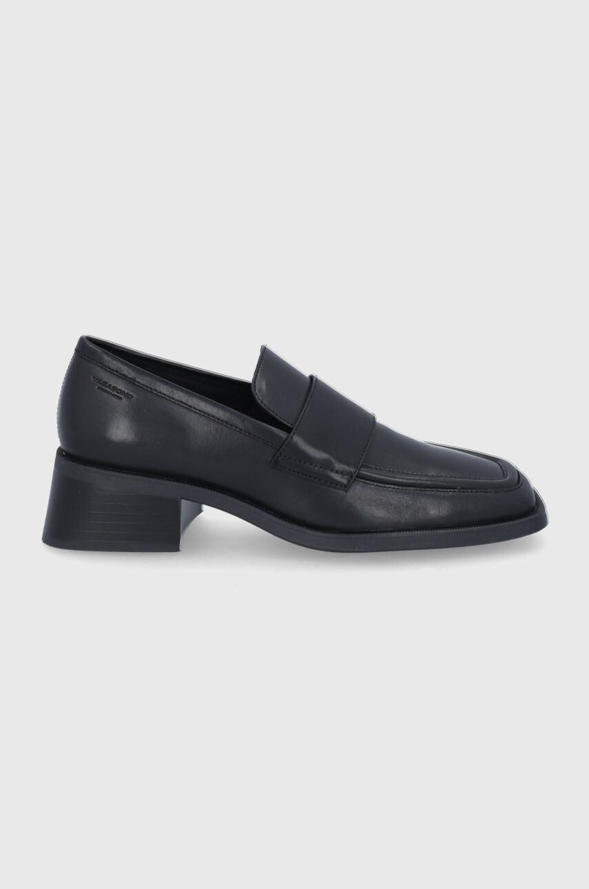 Vagabond Shoemakers mocasini de piele BLANCA femei culoarea negru cu platforma 5517.001.20 - Pled.ro