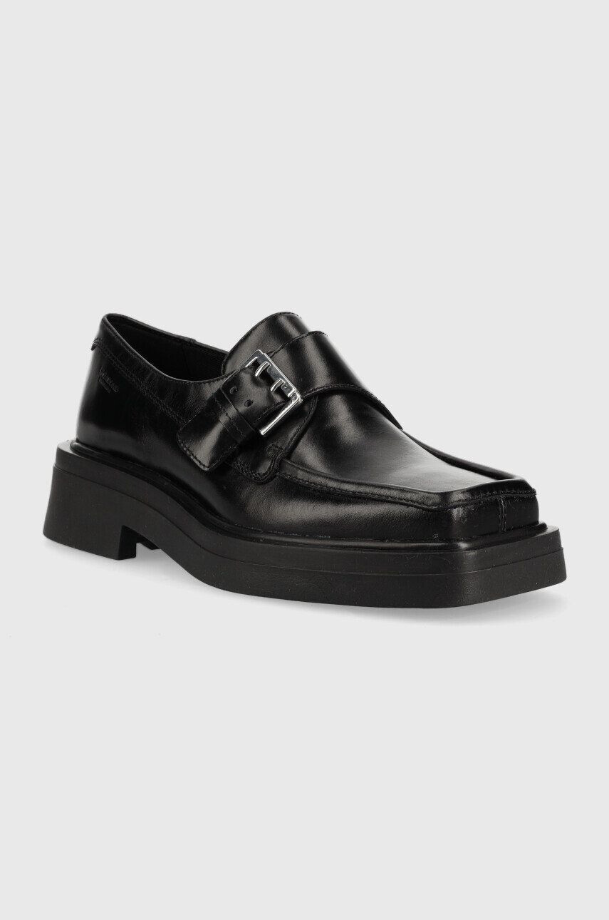 Vagabond Shoemakers mocasini de piele EYRA femei culoarea negru cu toc plat 5550.101.20 - Pled.ro