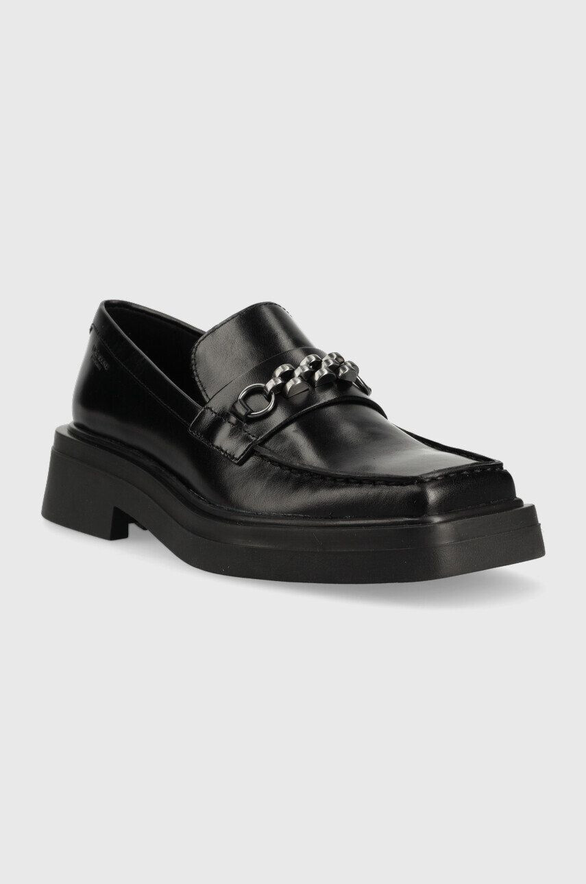 Vagabond Shoemakers mocasini de piele EYRA femei culoarea negru cu toc plat 5550.001.20 - Pled.ro