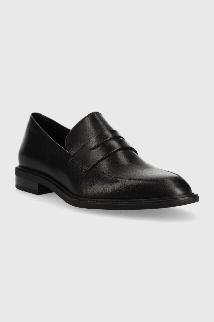 Vagabond Shoemakers mocasini de piele Frances 2.0 femei culoarea negru cu toc plat - Pled.ro