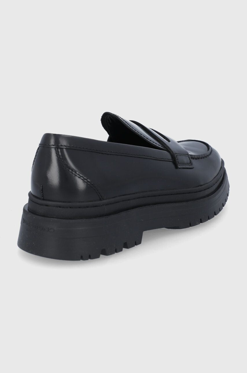 Vagabond Shoemakers mocasini de piele James barbati culoarea negru - Pled.ro