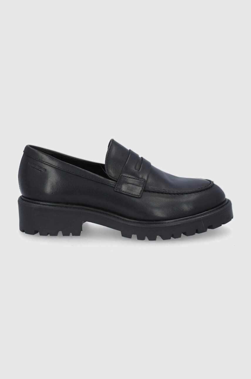 Vagabond Shoemakers mocasini de piele Kenova femei culoarea negru cu platforma - Pled.ro