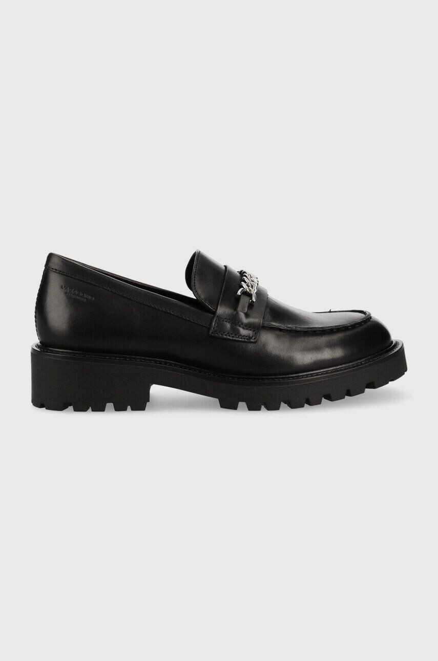 Vagabond Shoemakers mocasini de piele Kenova femei culoarea negru cu platforma - Pled.ro