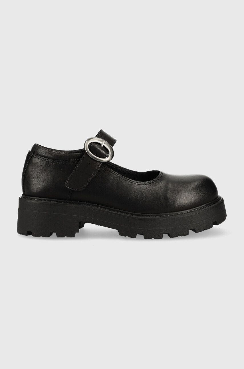 Vagabond Shoemakers pantofi de piele COSMO 2.0 femei culoarea negru cu toc plat - Pled.ro