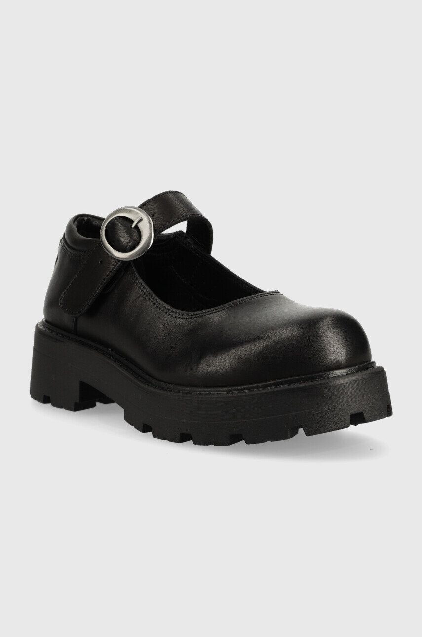 Vagabond Shoemakers pantofi de piele COSMO 2.0 femei culoarea negru cu toc plat - Pled.ro