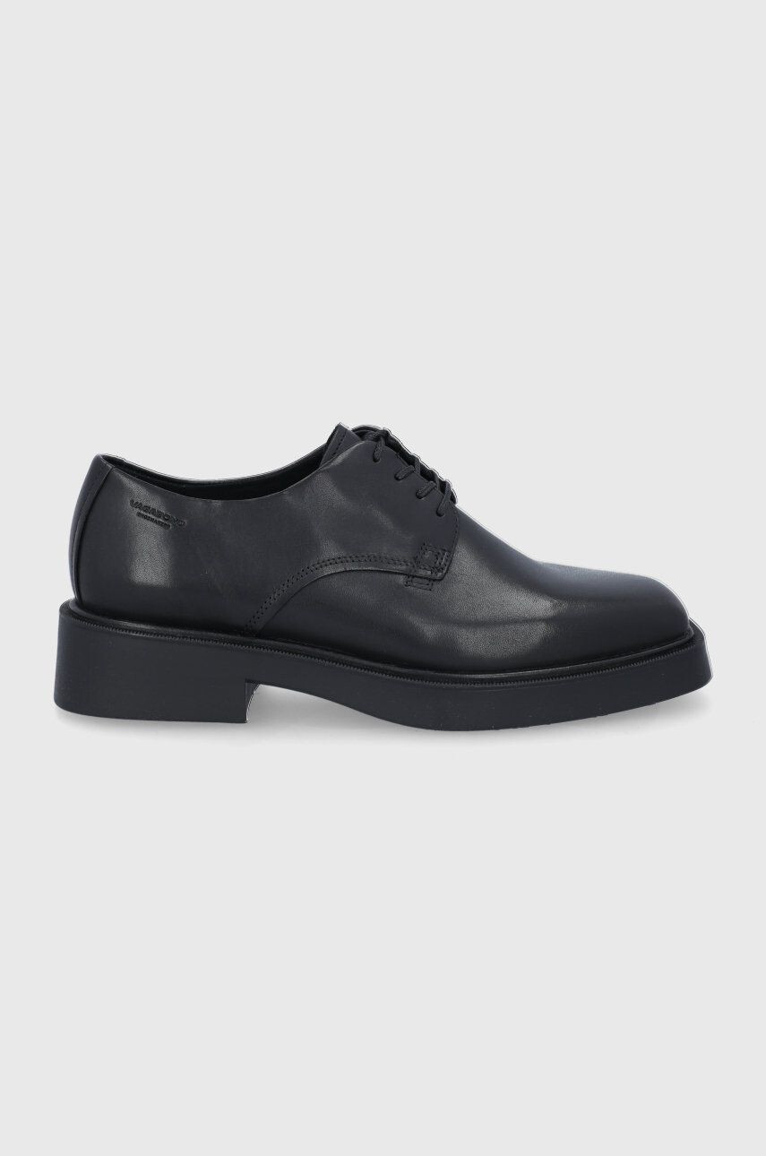 Vagabond Shoemakers Pantofi de piele femei culoarea negru cu platformă - Pled.ro