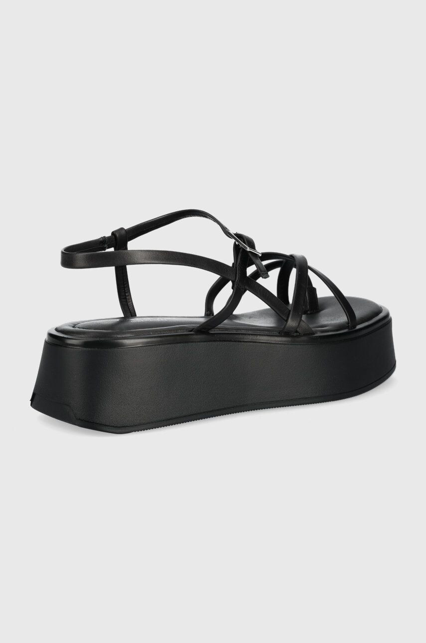 Vagabond Shoemakers sandale de piele Courtney femei culoarea negru cu platforma - Pled.ro