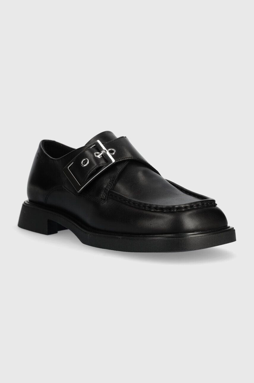 Vagabond Shoemakers mocasini de piele JACLYN femei culoarea negru cu toc plat 5638.001.20 - Pled.ro