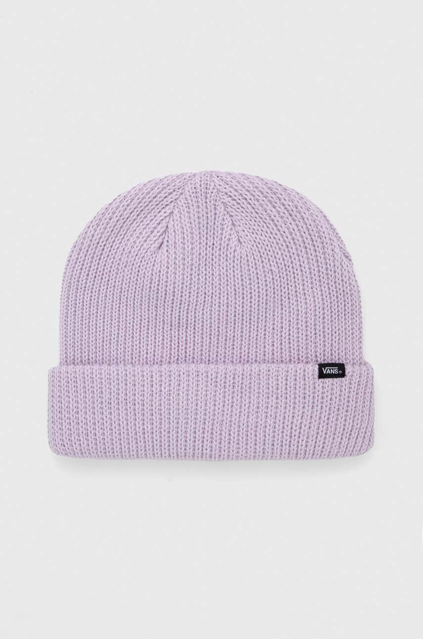 Vans caciula culoarea violet din tricot gros - Pled.ro