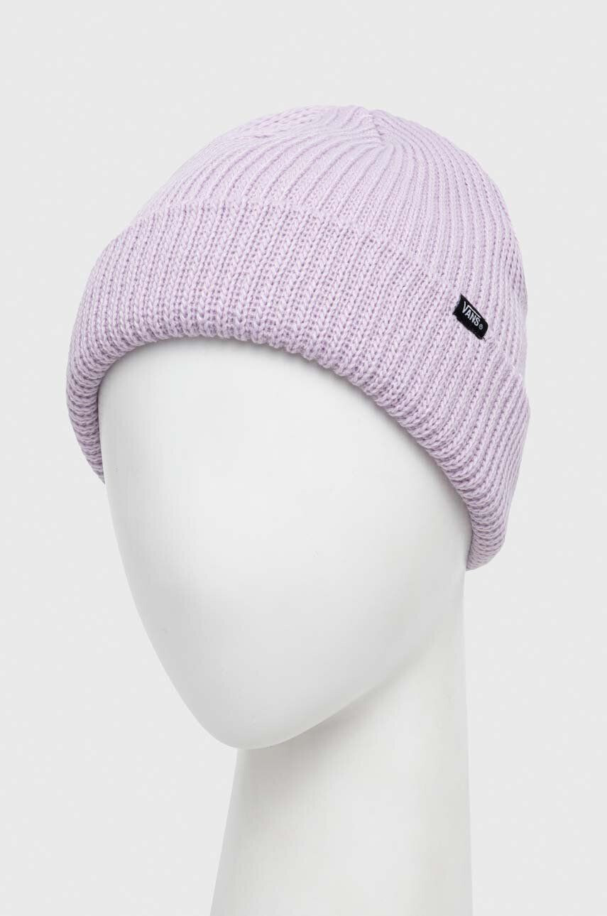 Vans caciula culoarea violet din tricot gros - Pled.ro