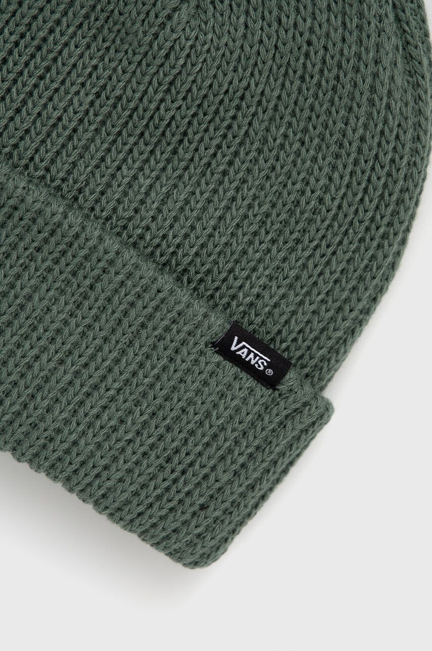 Vans caciula culoarea verde din tricot gros - Pled.ro