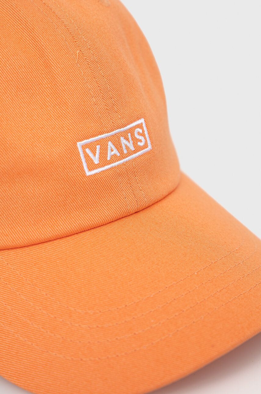 Vans șapcă din bumbac culoarea portocaliu cu imprimeu VN0A36IUYST1-MELON - Pled.ro