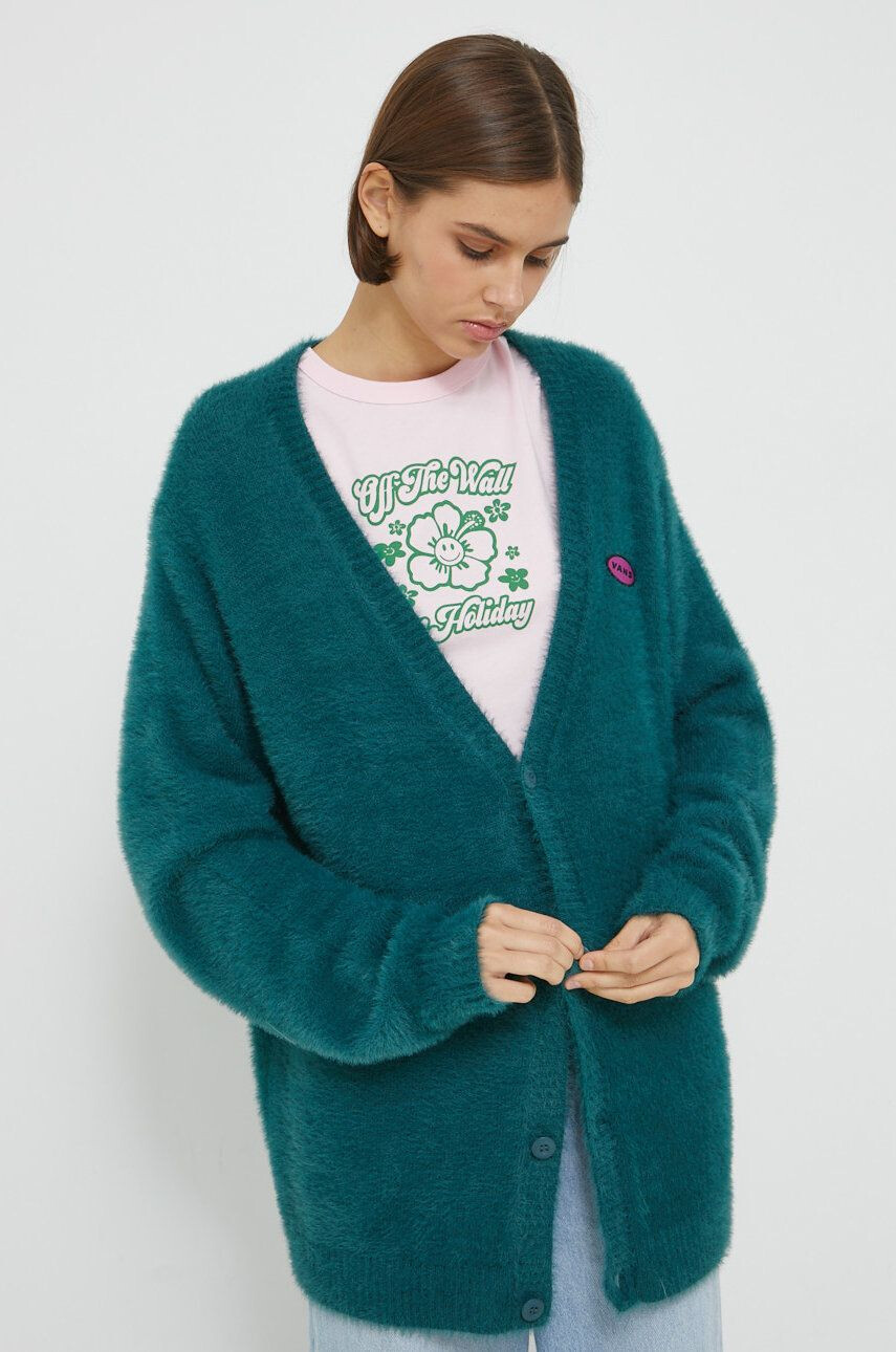 Vans cardigan femei culoarea verde light - Pled.ro