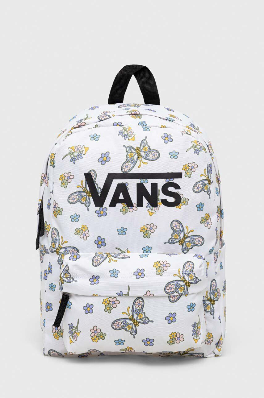 Vans ghiozdan copii GIRLS REALM H20 BACKPACK culoarea bej mare modelator - Pled.ro