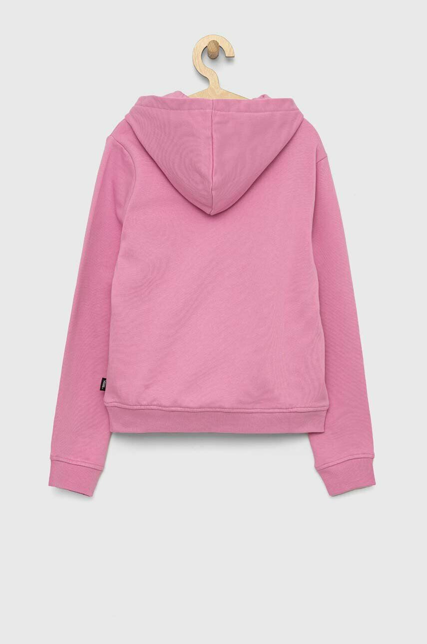 Vans hanorac de bumbac pentru copii GR FLYING V HOODIE G FLYV CYCLM culoarea violet cu glugă cu imprimeu - Pled.ro