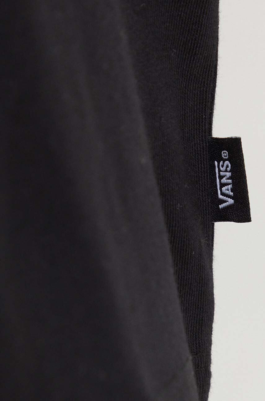 Vans longsleeve din bumbac culoarea negru - Pled.ro