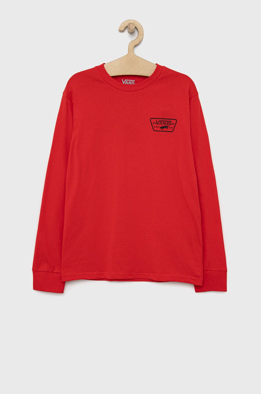 Vans longsleeve din bumbac pentru copii - Pled.ro