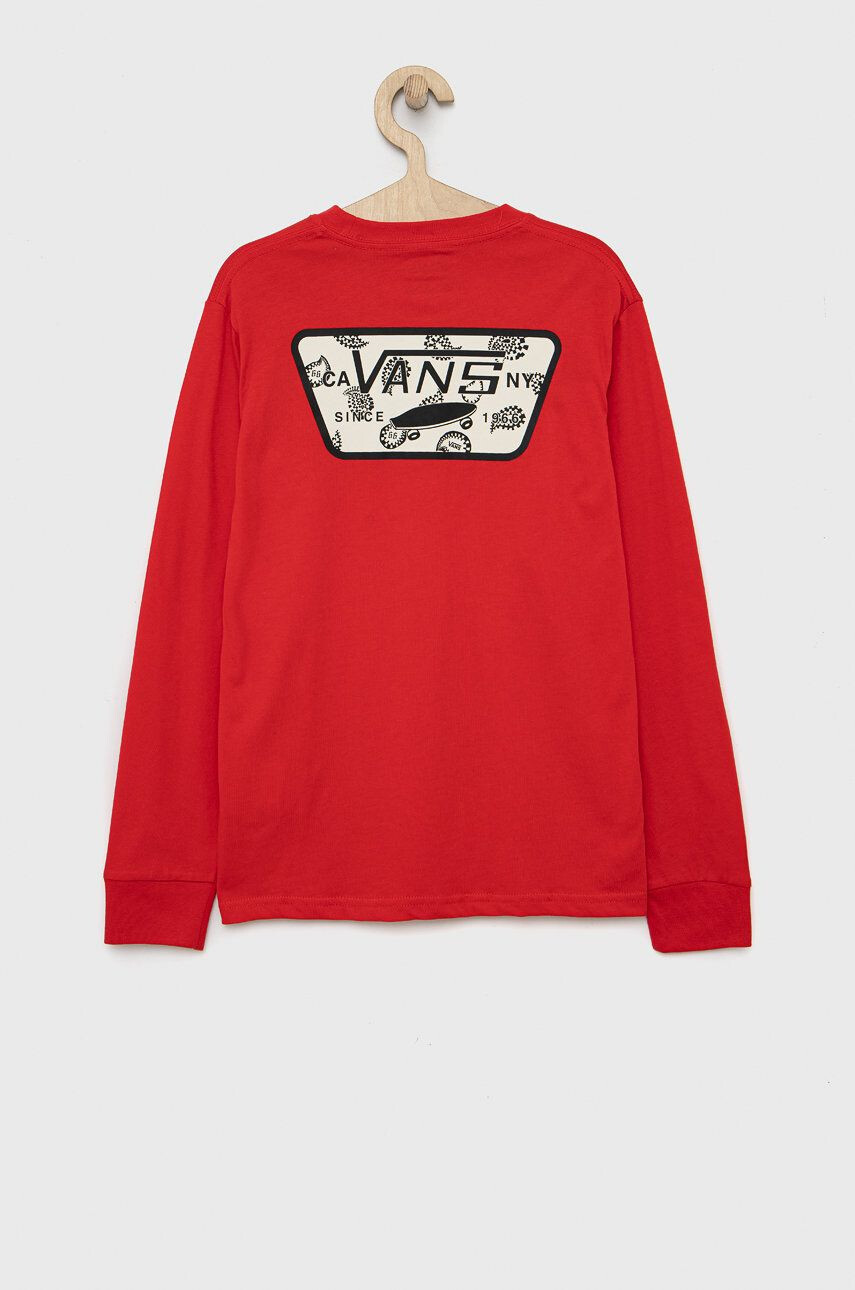 Vans longsleeve din bumbac pentru copii - Pled.ro