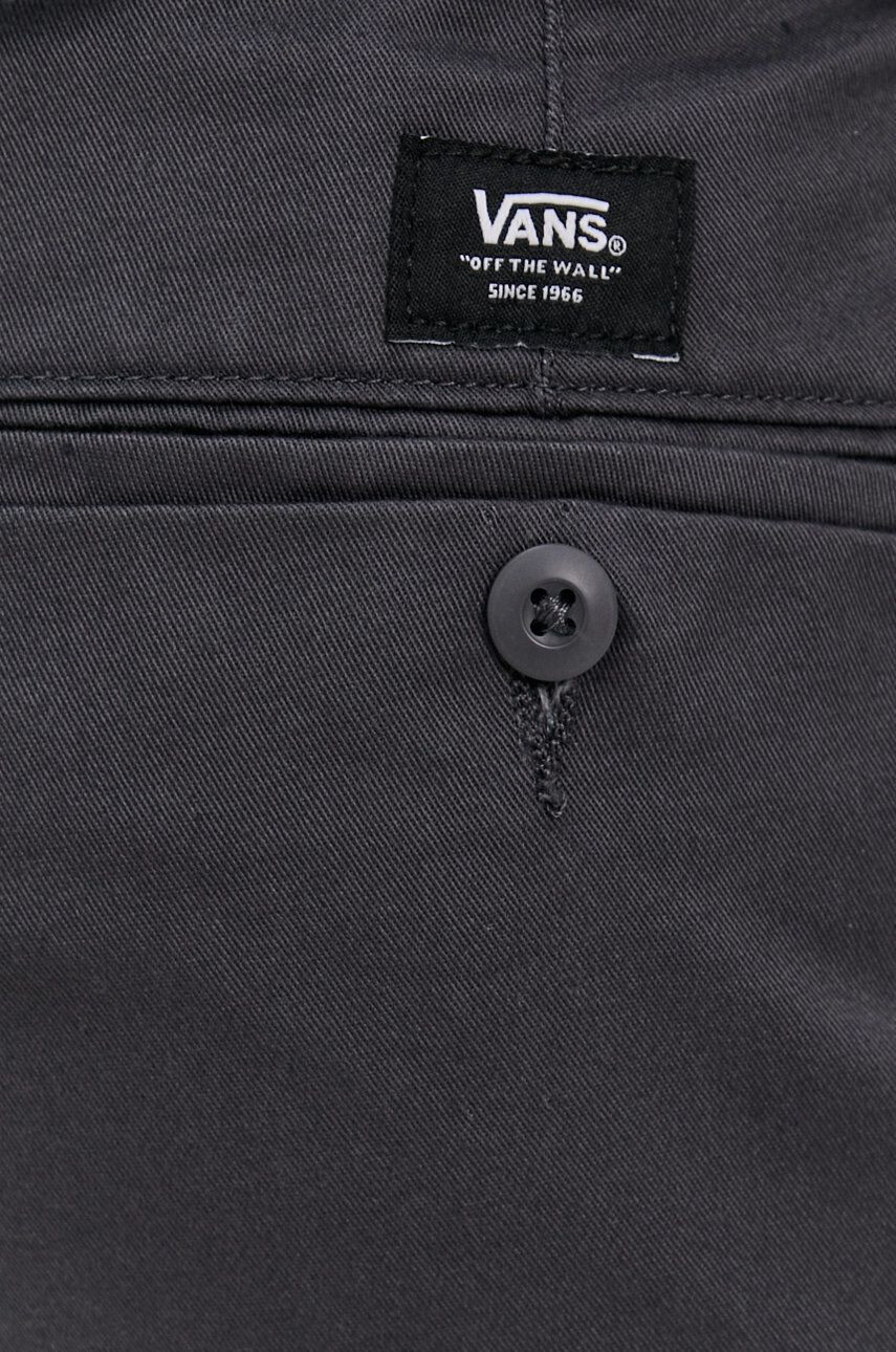 Vans Pantaloni bărbați culoarea gri model drept - Pled.ro