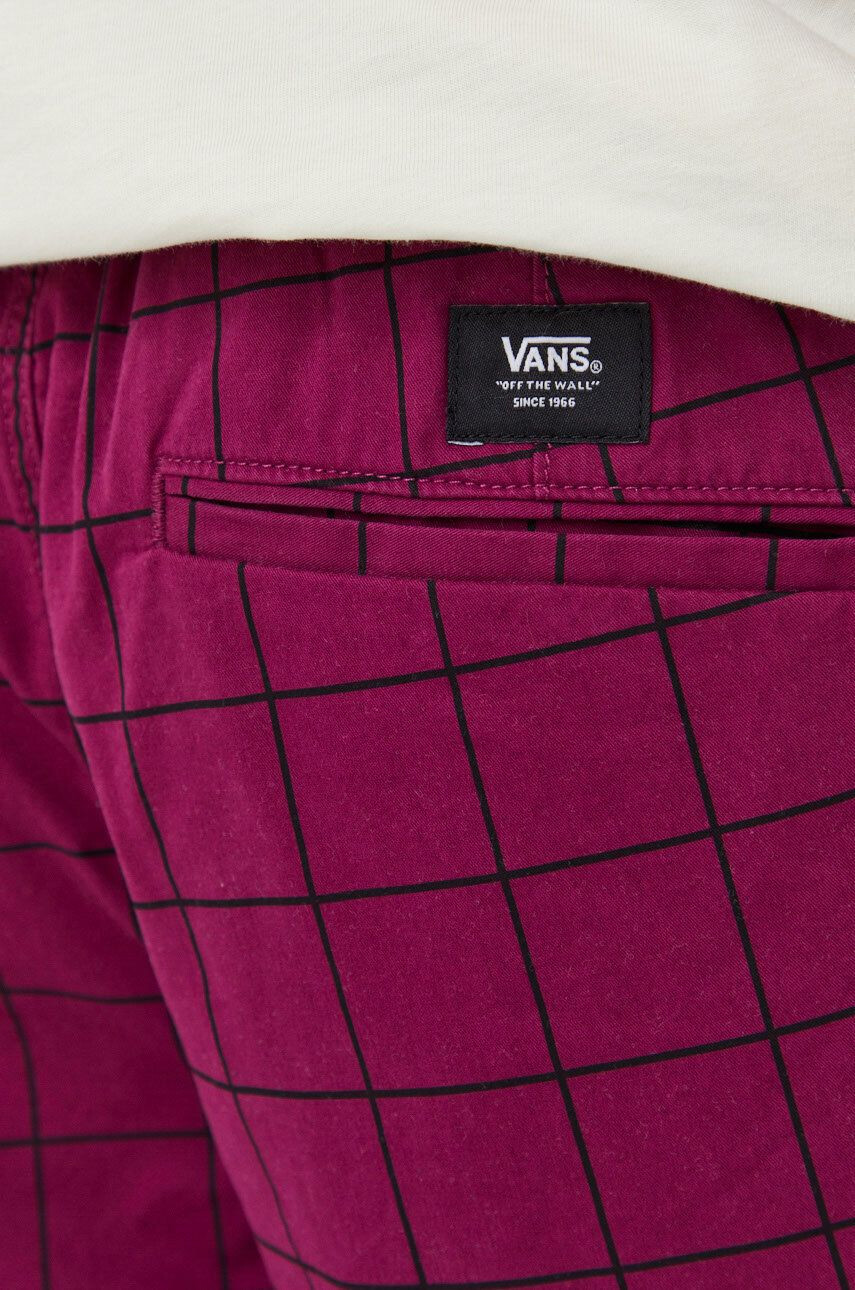 Vans pantaloni de bumbac barbati culoarea violet drept - Pled.ro