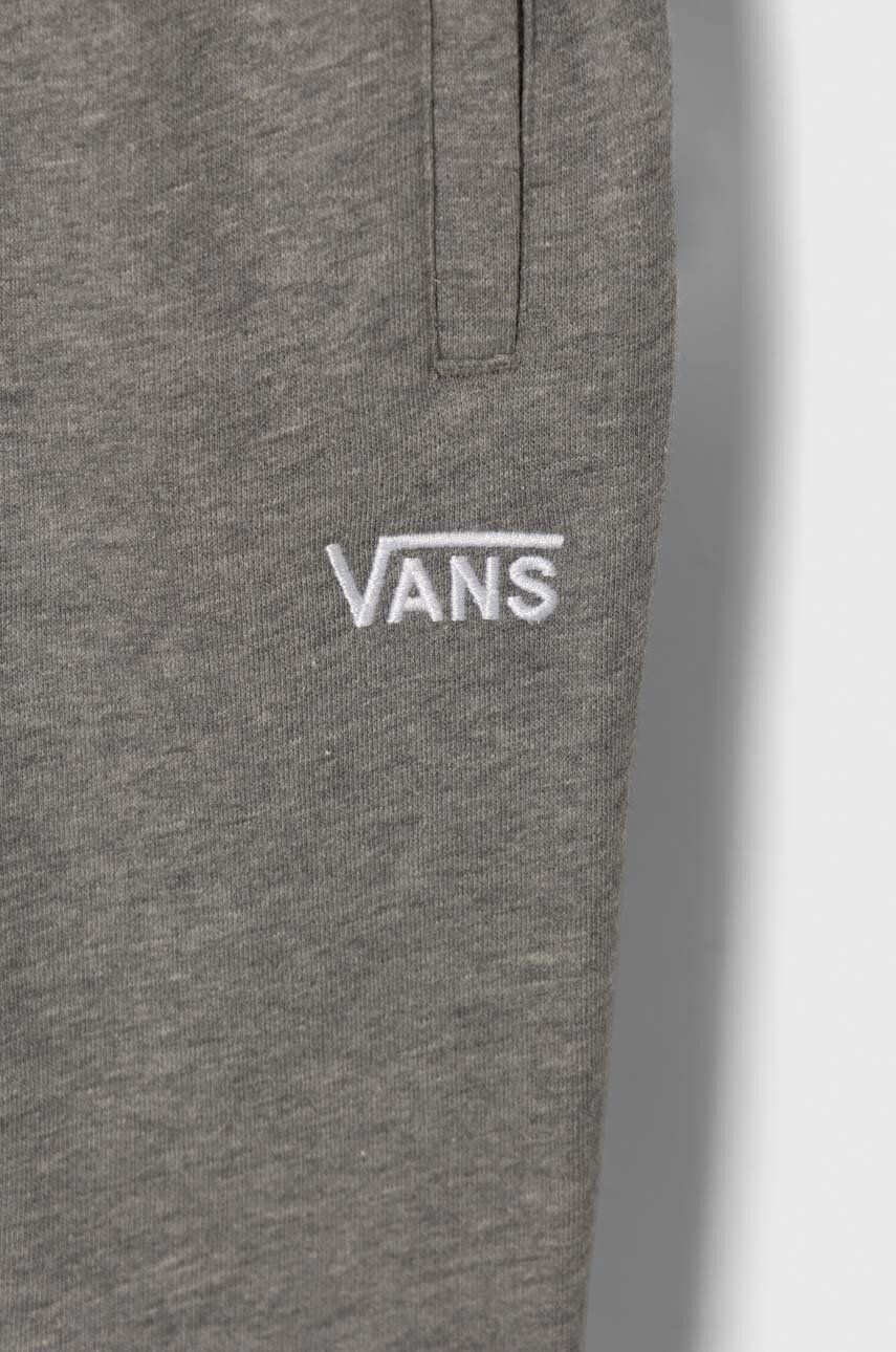 Vans pantaloni de trening din bumbac pentru copii CORE BASIC FLEECE PANT VN000657BLK1 culoarea gri neted - Pled.ro