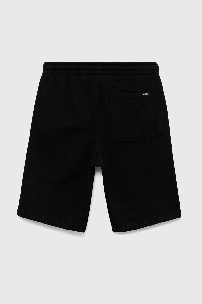 Vans pantaloni scurți din bumbac pentru copii DIGITAL FLASH FLEECE SH Black culoarea negru talie reglabila - Pled.ro