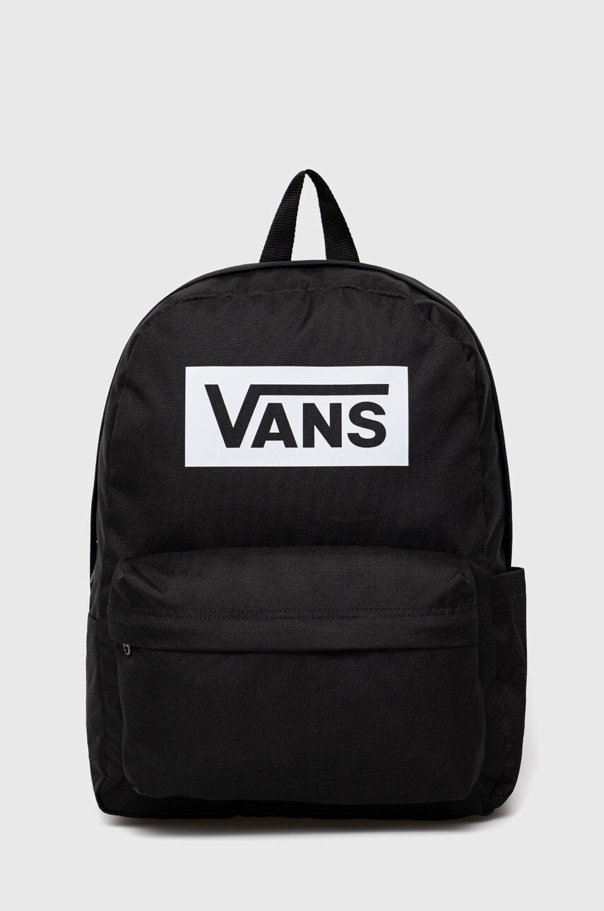 Vans rucsac culoarea negru mare cu imprimeu - Pled.ro