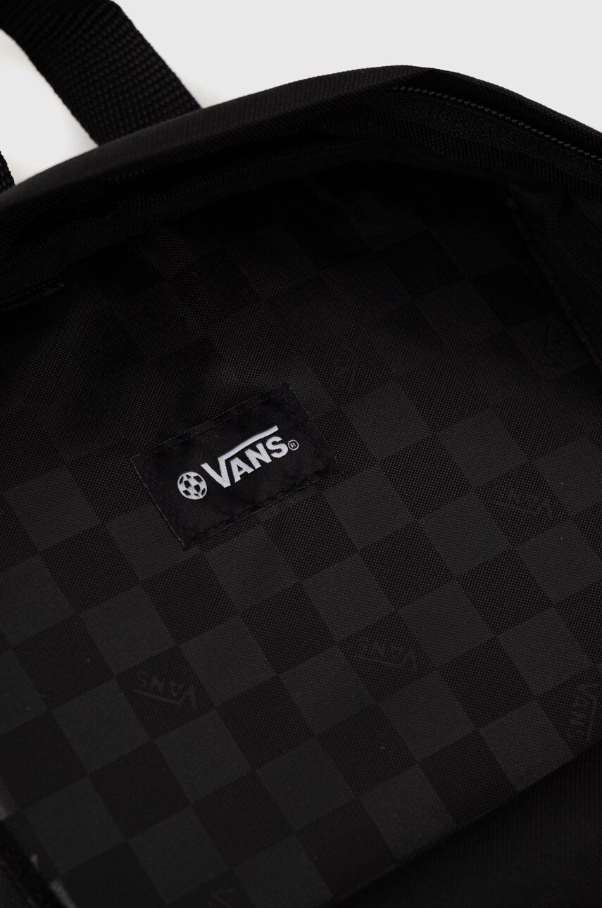 Vans rucsac culoarea negru mare cu imprimeu - Pled.ro