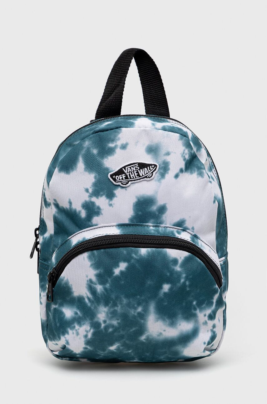 Vans rucsac culoarea turcoaz mic cu imprimeu - Pled.ro