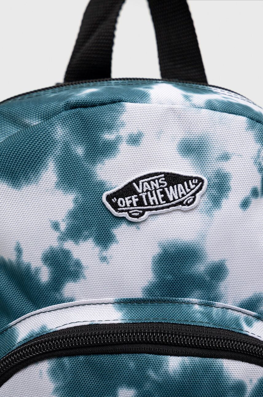 Vans rucsac culoarea turcoaz mic cu imprimeu - Pled.ro