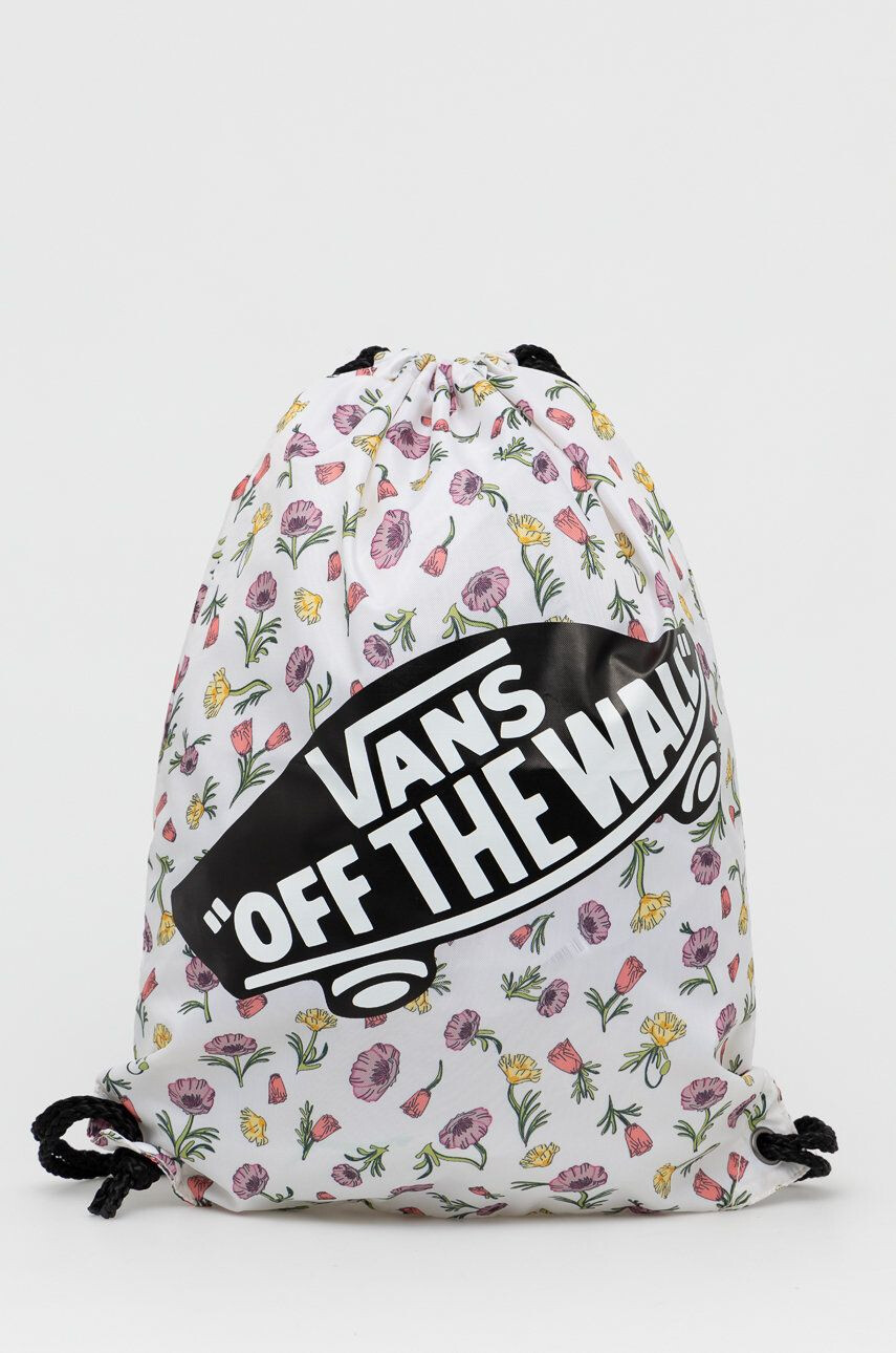 Vans rucsac culoarea alb cu imprimeu - Pled.ro