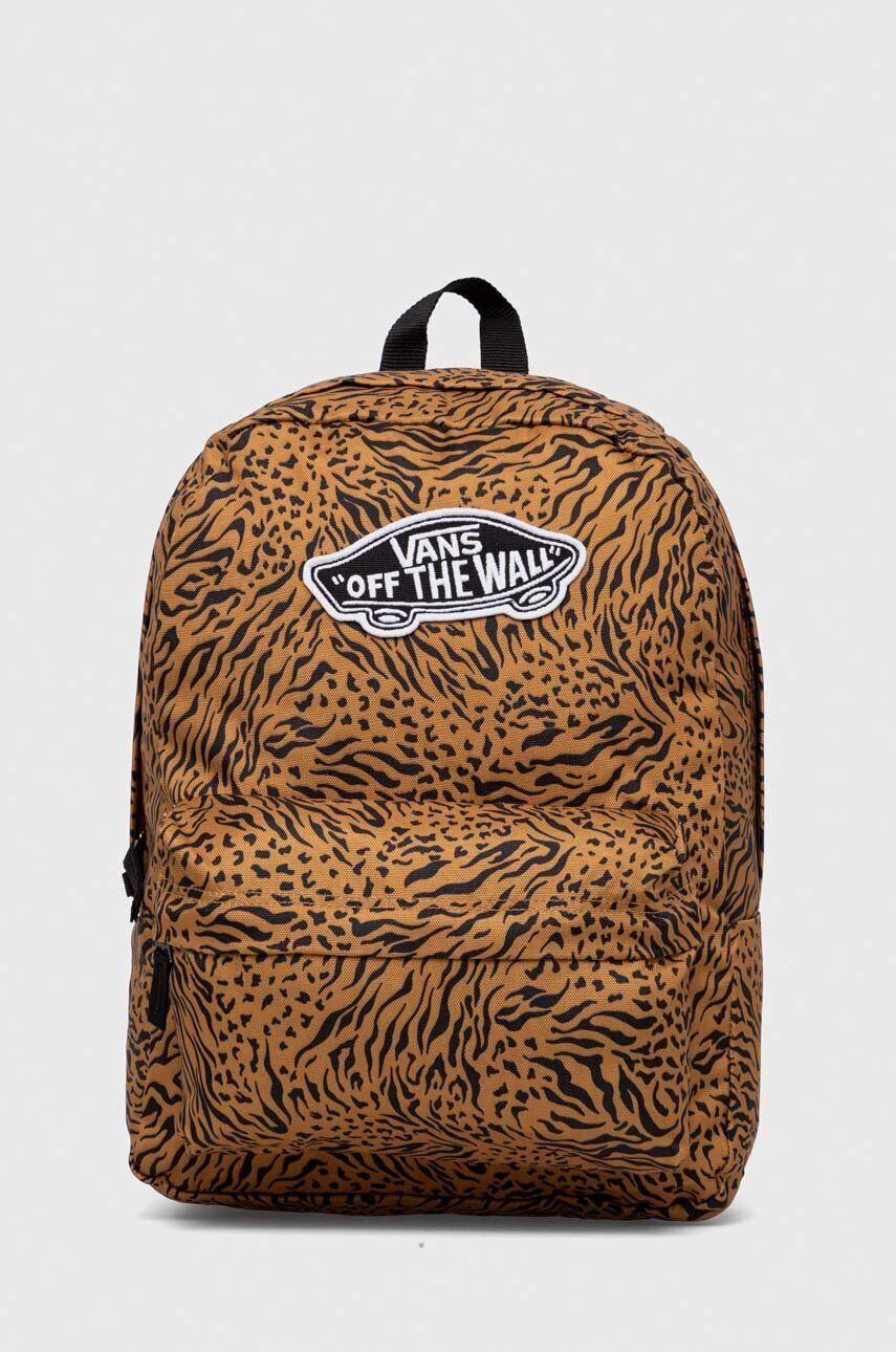 Vans rucsac Realm culoarea maro mare cu model VN0A3UI611D1 - Pled.ro