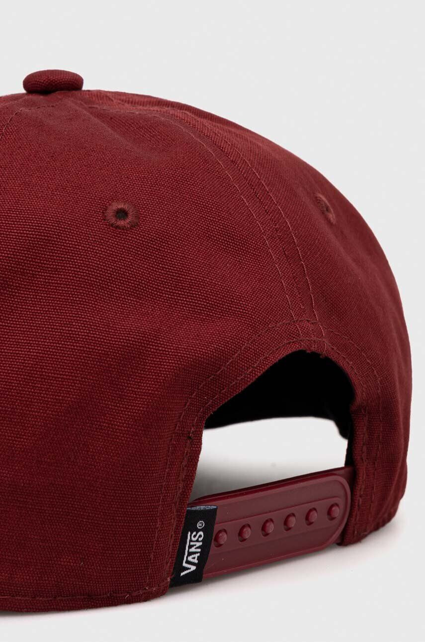 Vans sapca culoarea bordo cu imprimeu - Pled.ro