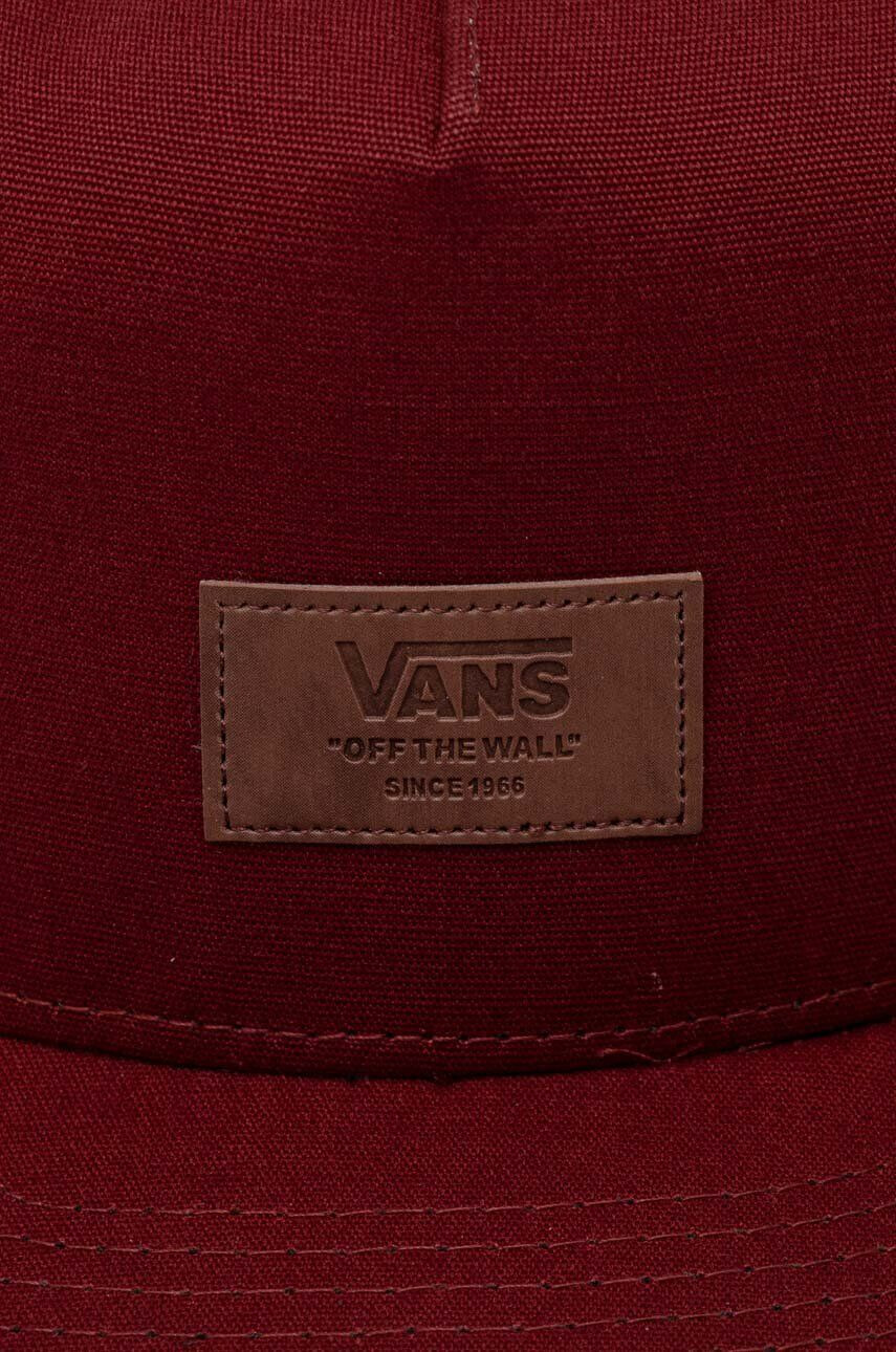 Vans sapca culoarea bordo cu imprimeu - Pled.ro