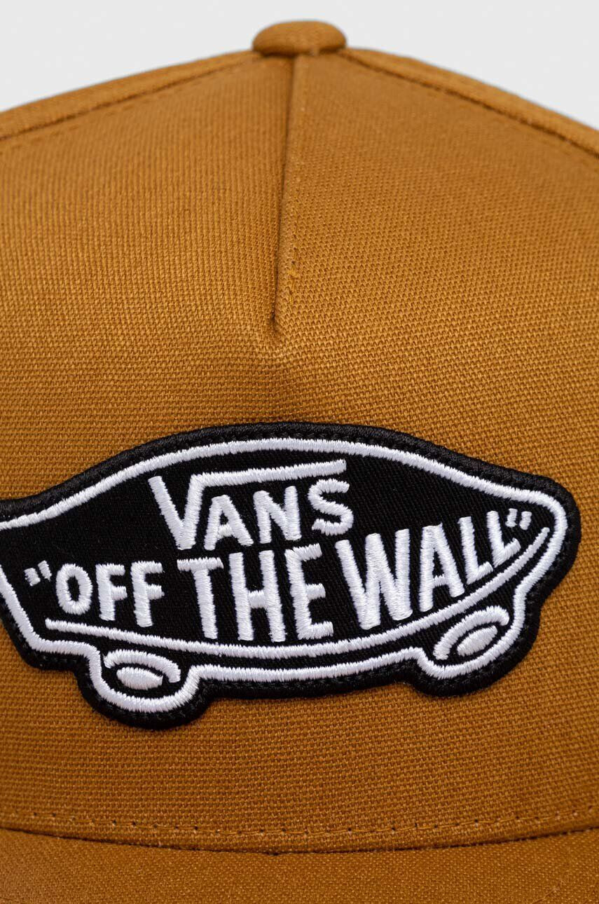 Vans șapcă de baseball din bumbac culoarea maro cu imprimeu - Pled.ro