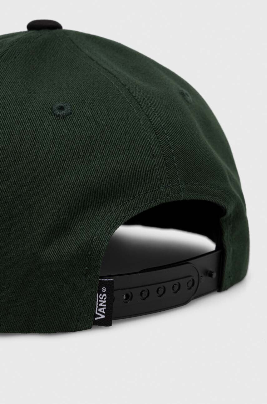 Vans șapcă din bumbac pentru copii BY DROP V II SNAPBACK BOYS culoarea verde cu imprimeu - Pled.ro