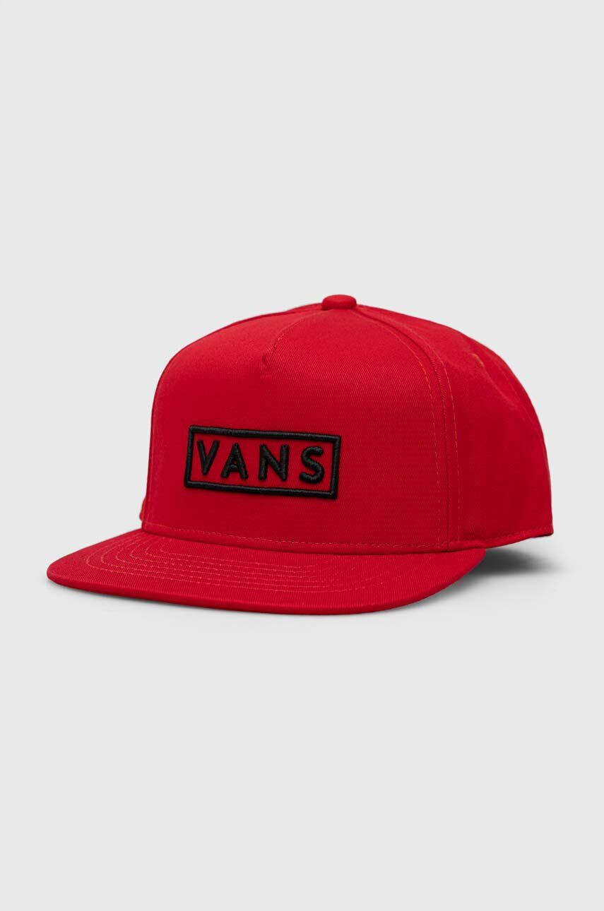 Vans șapcă din bumbac pentru copii BY EASY BOX SNAPBACK True Red - Pled.ro