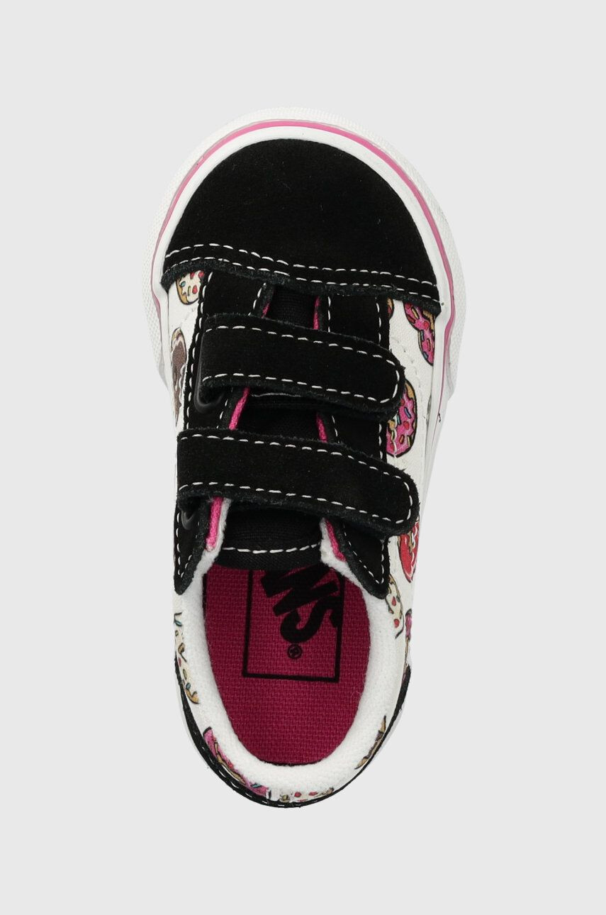 Vans sneakers pentru copii TD Old Skool V LOVE BLKPK culoarea negru - Pled.ro