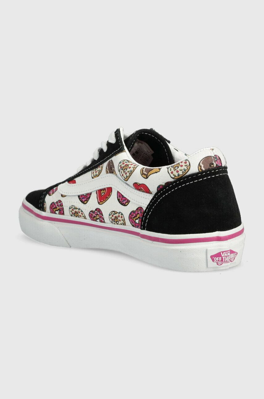 Vans tenisi copii JN Old Skool LOVE BLKPK culoarea negru - Pled.ro